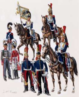 Liliane & Fred Funcken Cuirassiers de la Cavalerie de ligne française Illustration (1981).... | Heritage