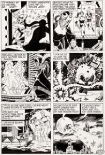  - Steve Ditko and John Byrne Charlton Bullseye #2 Captain Atom and Nightshade Story Page 11 Original Art (CPL Gang, ...