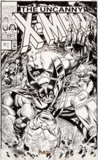  - Chris Marrinan and Keith Williams Uncanny X-Men #1 Pro Action Magazine Give-Away Cover Original Art (M...