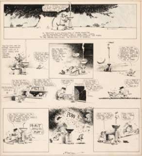 George Herriman Krazy Kat Sunday Comic Strip Original Art dated 8-17-19 (King Features Syndicate, 1919).... | Heritage