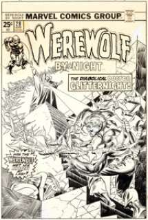  - Gil Kane and Frank Giacoia Werewolf by Night #28 Cover Original Art (Marvel, 1975)....