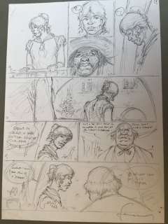 Hermann | Hermann - Planche originale préliminaire - Duke T6 - Au delà de la piste - (2022) | Catawiki