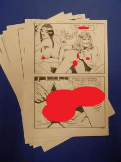 Bruno Marraffa | Macho n. 15 - Bruno Marraffa - 10x Tavole Originali erotiche "Nick dal palo freddo" - Page volante - Exemplaire unique - (1985) | Catawiki