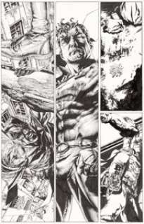 Lee Bermejo Lex Luthor: Man of Steel #3 Page 12 Batman and Superman Original Art (DC Comics, 2005)....