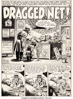 Bill Elder Mad #3 Complete 8-Page Story "Dragged Net!" Original Art (EC, 1953).... (Total: 8 Original Art) | Heritage