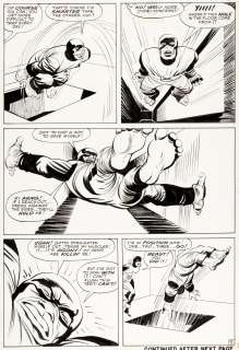 Jack Kirby and Paul Reinman X-Men #2 Story Page 9 The Beast Original Art (Marvel, 1963). A Danger Room -