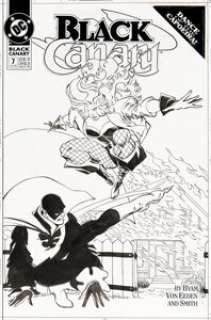 Trevor Von Eeden and Bob Smith Black Canary #7 Cover Original Art (DC, 1993)....