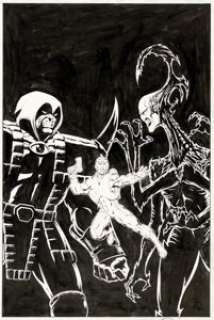 Jim Starlin Rann-Thanagar Holy War V1#6 Couverture Originale (DC, 2008).... | Heritage