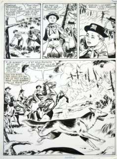 MARCELLO, CARLO - RINTINTIN Planche originale à l‘encre de chine 39 x 27,4