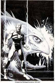 Timothy Truman - Miracleman #6 Cover Original Art (Eclipse, 1986).