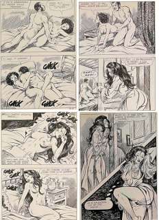 Del Mestre, Alberto | Del Mestre - La Schiava #9 - 24x Original pages - Size: 26 x 19 cm - Page volante - Exemplaire unique - (1984) | Catawiki