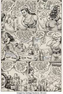 Crumb, Robert | Robert Crumb Hup #2 "The Meeting" Page 5 Devil Girl Original Art (Last Gasp, 1987).... | Heritage