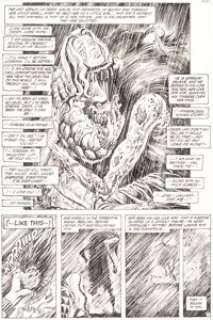 Rick Veitch and Alfredo Alcala - Swamp Thing #59 Story Page 21 Original Art (DC, 1987)....