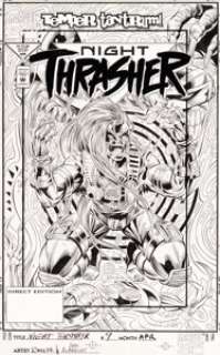 Boller, David - David Boller and Frank Turner Night Thrasher #9 Cover Original Art (Marvel, 1994)....