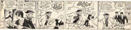 Capp, Al | Al Capp Li’l Abner Daily Comic Strip Original Art dated 12-31-34 (United Feature Syndicate, 1934). ... | Heritage