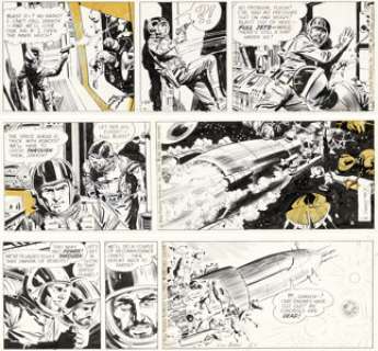 Barry, Dan | Dan Barry Flash Gordon Daily Comic Strip Original Art Group of 3 (King Features Syndicate, 1965).... (Total: 3 Original Art) | Heritage
