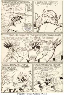 Kirby, Jack | Jack Kirby and Chic Stone Journey into Mystery #108 Story Page 12 Avengers Original Art (Marvel, 1964).... | Heritage