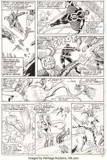 Pérez , George | George Pérez and Don Perlin The Inhumans #8 Story Page 6 Original Art (Marvel, 1976).... | Heritage