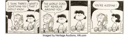 Schulz, Charles | Charles Schulz Peanuts Daily Comic Strip Original Art dated 12-29-94 (United Feature Syndicate, 1994).... | Heritage