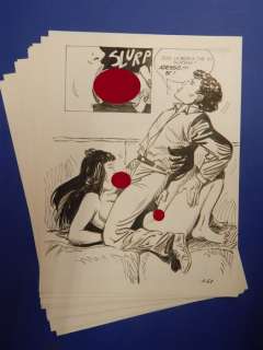 Birago Balzano | Stregoneria n. 1 - Birago Balzano - 10x Tavole Originali Erotiche "La macchina mangiacarne" - Page volante - Exemplaire unique - (1984) | Catawiki