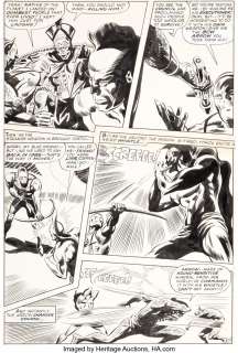 Colan, Gene - Gene Colan and Mike Esposito Marvel Super-Heroes #18 Story Page 17 First Guardians of the Galaxy Original Art (Mar...
