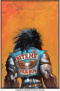 Bisley, Simon - Simon Bisley Lobo‘s Back #1 Cover Original Art (DC, 1992)....