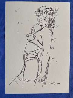 Jim | Jim - Dessin original - Une Nuit à Rome - Marie - (2017) | Catawiki