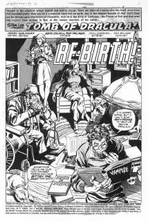 Gene Colan - 1976 COMPLETE TOMB OF DRACULA #41 STORY