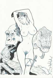 Yen San | Cavewoman - Original de la portada de Cavewoman: Lost - (2018) | Catawiki