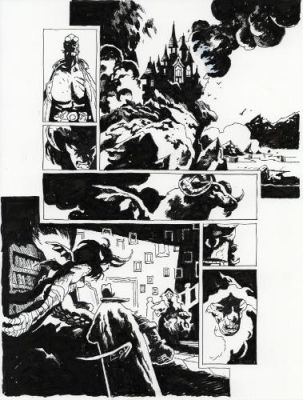 Cyrille Pomès | Hellboy, nothing but blood, issue 2 planche 4 | Galerie 9ème Art