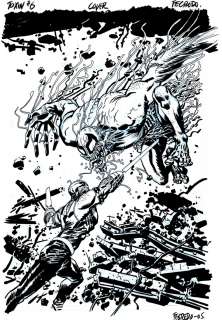 Duncan Fegredo - Toxin #6 Cover (Fantastic Son of Carnage Battle Cover Just 1 Year After His Birth!) 2005