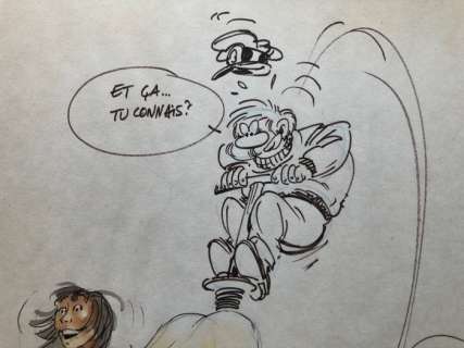 Mourier / Carrère | Mourrier, Jean-Louis / Carrère, Serge / Arleston - Dessin original dédicacé - Askell & Léo Loden - (1995) | Catawiki