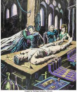 Wrightson, Bernie | Bernie Wrightson - Frankenstein and his Monster Illustration Original Art (c. 1966-67).... | Heritage