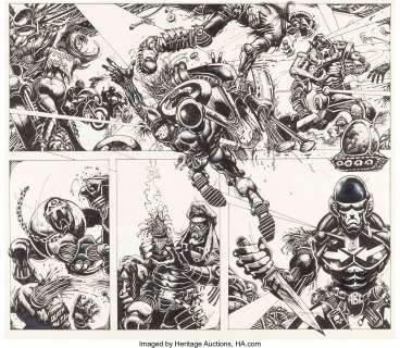 Bisley, Simon - Simon Bisley 2000 AD #555 Unpublished ABC Warriors Partial Story Page 4 Original Art (Fleetway Publications, 1988)...