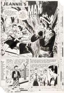 Bailey, Ray - Ray Bailey Hi-School Romance #58 Complete 5-Page Story Original Art (Harvey, 1954).... (Total: 5 Original Art)
