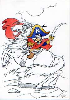 Xavi (Xavier Vives Mateu) | Donald Duck - Napoduck - Signed Original Artwork by Xavi - (2023) | Catawiki