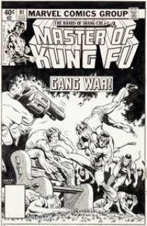Zeck, Mike - Mike Zeck and Gene Day Master of Kung Fu #91 Cover Original Art (Marvel, 1980)....