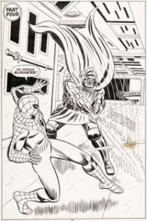 Mortimer, Win - Win Mortimer and Mike Esposito Spidey Super Stories #31 Splash Page 27 Original Art (Marvel, 1978).... (Total: 2 Original Art)