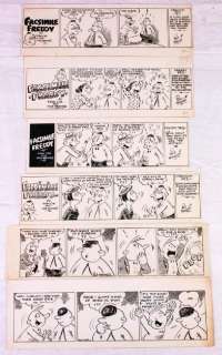 Facsimile Freddy Comic Strips by Milt Hammer (6) | Goldfinch Auctions