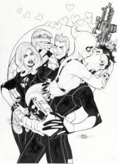 Dodson, Terry - Terry and Rachel Dodson Gwenpool Strikes Back #2 Cover Original Art (Marvel, 2019). ...