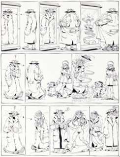 Gotlib, Marcel - Marcel Gotlib (Gotlib) Pervers Pépère Story Page 2 Original Art (Audie/Fluide Glacial, 1981)....