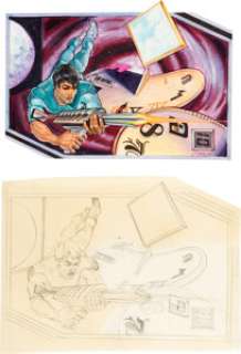 Lawrence Fletcher | Time Slip Super Nintendo Group of 2 Original Preliminary Box Art (Vic Tokai, 1993). | Heritage