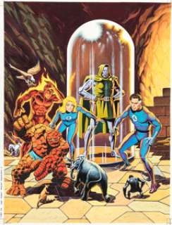 Jean Frisano - An Adventure of The Fantastics, The Imposture of Doom #24 Cover Original Art (Lug, 1981).