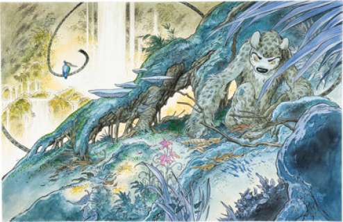 Frank Pé | La Bête Illustration Original Art (Dupuis, 2024). | Heritage