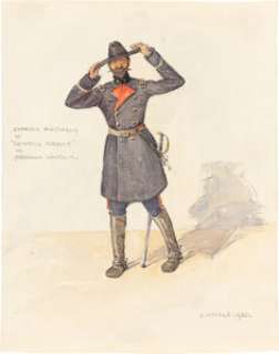 James Whale Signed Costume Sketch for Stage Production of Abraham Lincoln (John Drinkwater, Bristol,1920). | Heritage