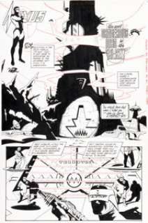 Steve Rude and Gary Martin - Nexus: The Wages of Sin #2 (aka: Nexus #86) Story Page 1 Original Art (Dark Horse, 1995).