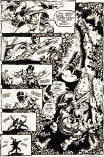 Kevin Eastman - Raphael, Teenage Mutant Ninja Turtle #1 Story Page 24 Original Art (Mirage, 1985).