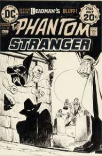 Jim Aparo - The Phantom Stranger #33 Deadman Cover Original Art (DC, 1974).
