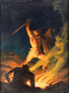 Joe Chiodo - Savage Sword of Conan #79 Cover Painting Original Art (Marvel, 1982).