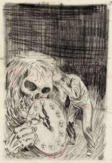 Warren Kremer Chamber of Chills #20 Cover Preliminary Original Art (Harvey, 1954). | Heritage